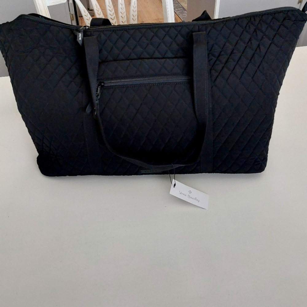 Vera Bradley Deluxe Travel Classic Black Microfiber NWT